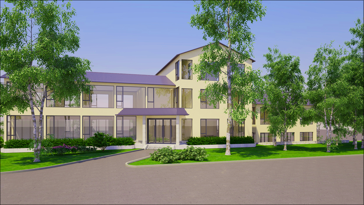 巢湖厵村1980平方特色民宿服务中心装修设计(图2)