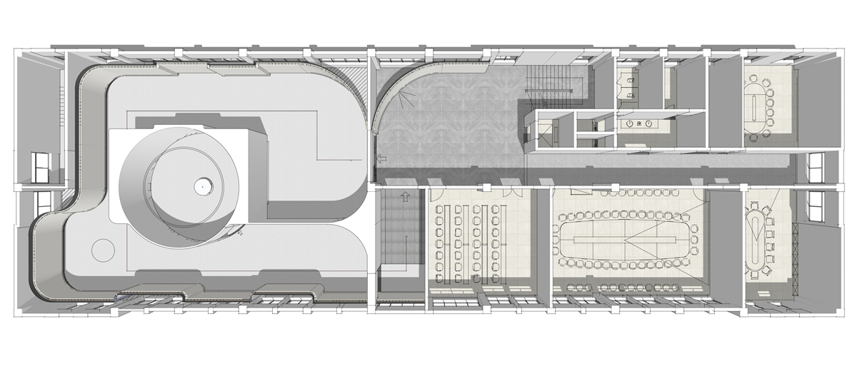 泾县皖南电机500平方科技风展厅装修设计(图1)