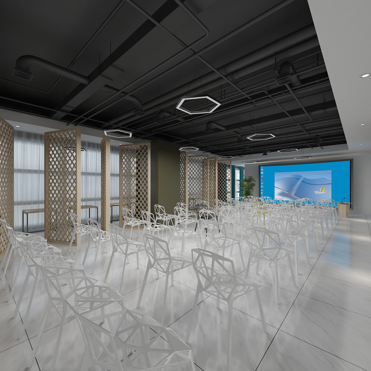 安徽国科2500平工业风办公空间装修项目(图4)