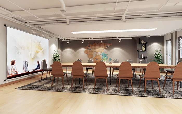 上海国科4200平办公楼装修设计案例(图2)