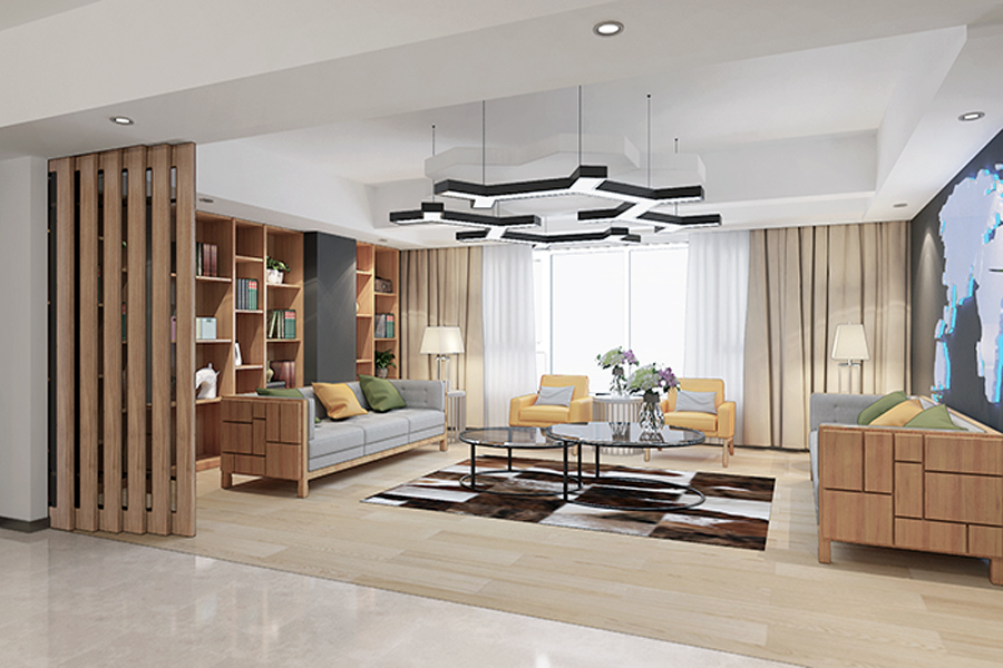 上海国科4200平办公楼装修设计案例(图1)