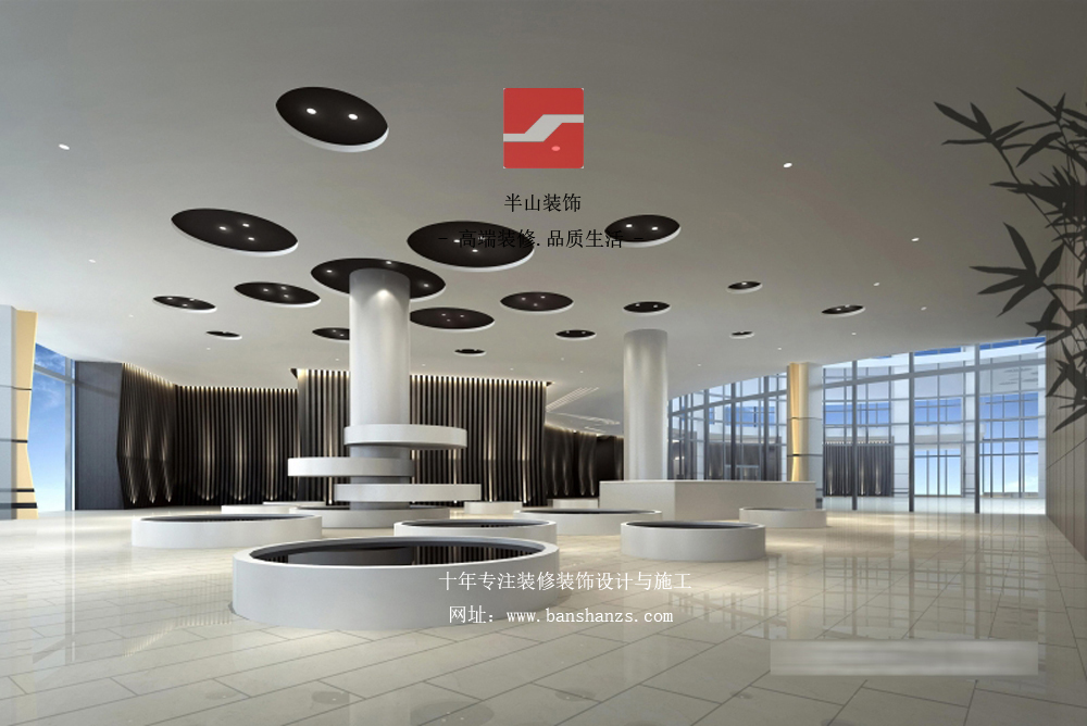 安徽广播电视中心-大厅装修(图2)