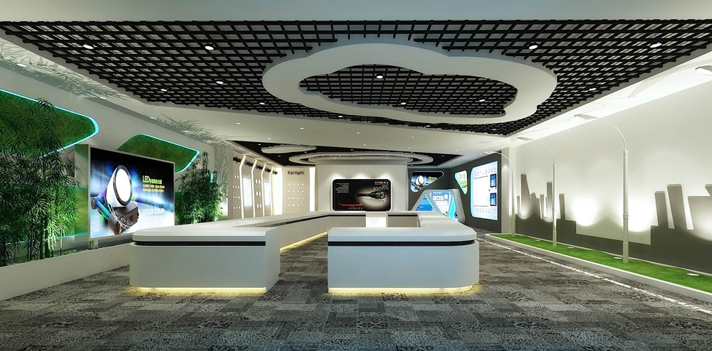 合肥彩红蓝光科技LED灯展厅装修B方案(图2)