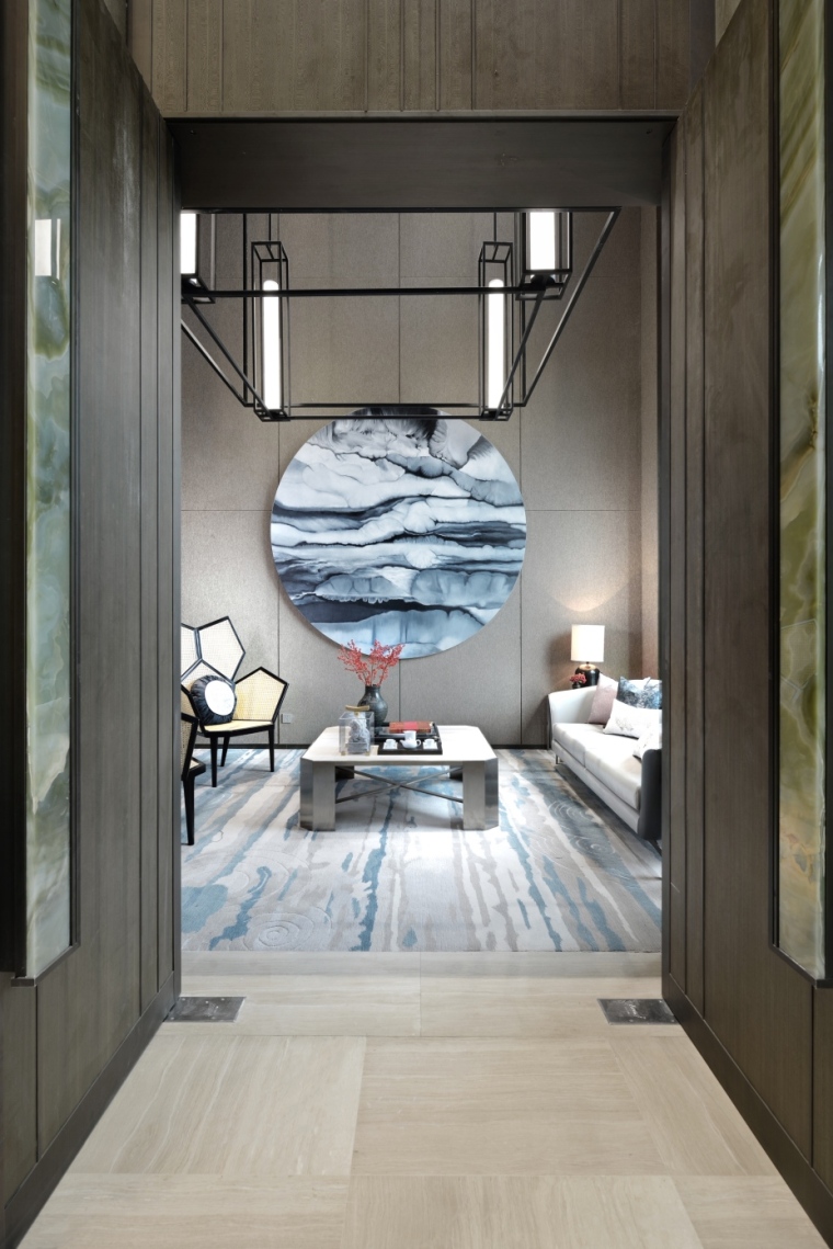 安庆新中式售楼部装修设计项目(图2)